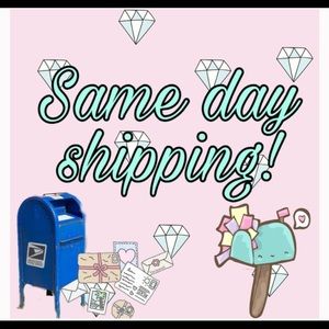 I offer same day shipping or next day!